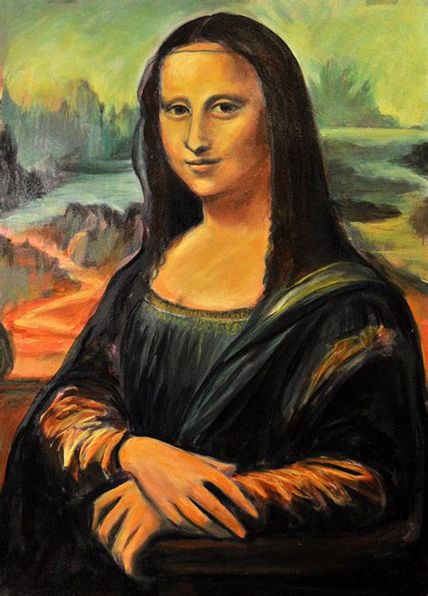 copy of mona lisa painting.